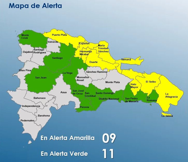 El COE aumenta de 16 a 20 las provincias en alerta 