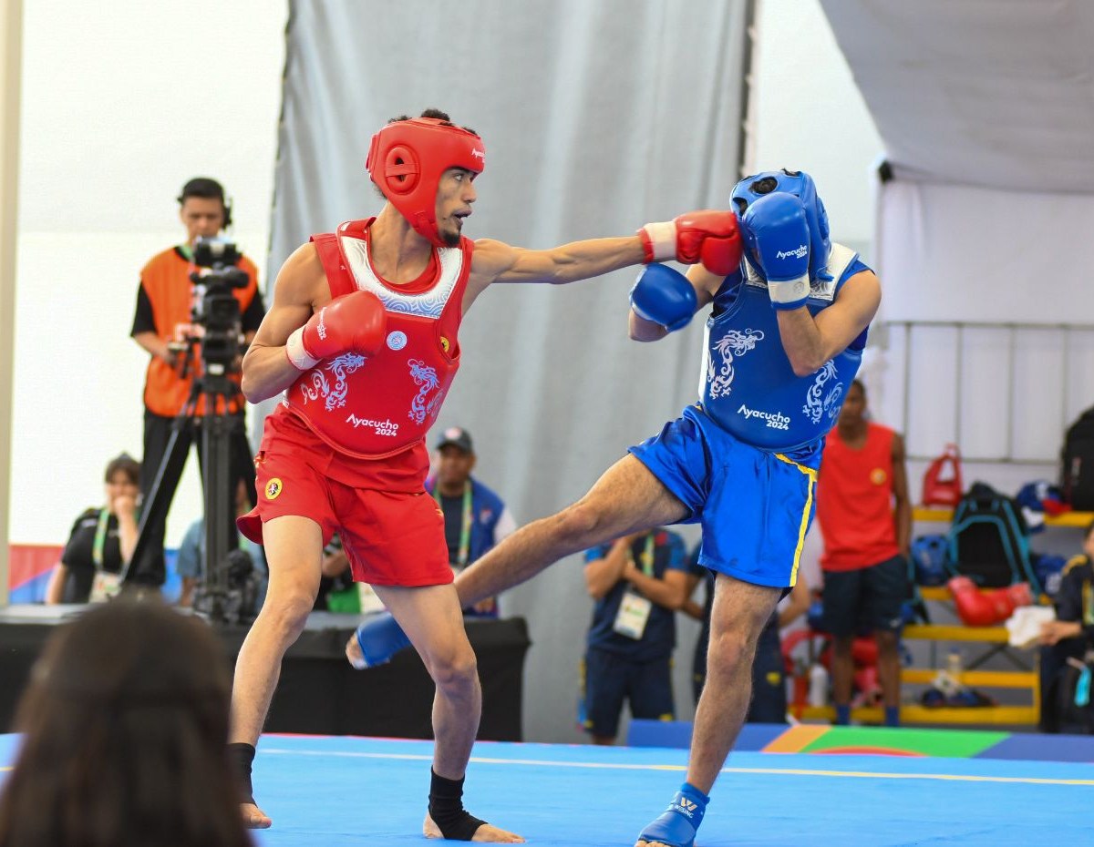 Custodio y Tavera aseguran plata en wushu Bolivarianos Bicentenario